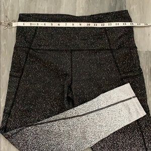 Champion White/Black 7/8 Tights